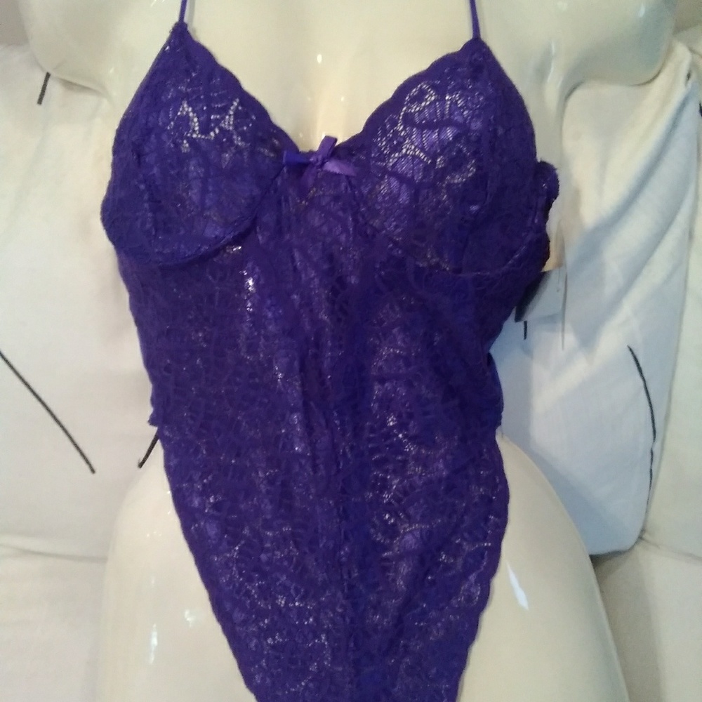 ONLY ONE!  Empire Intimates purple teddy